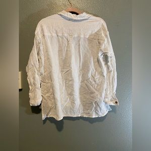 White linen button up
